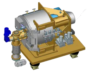 Horizontale Schälzentrifugen in chemischer Ausführung