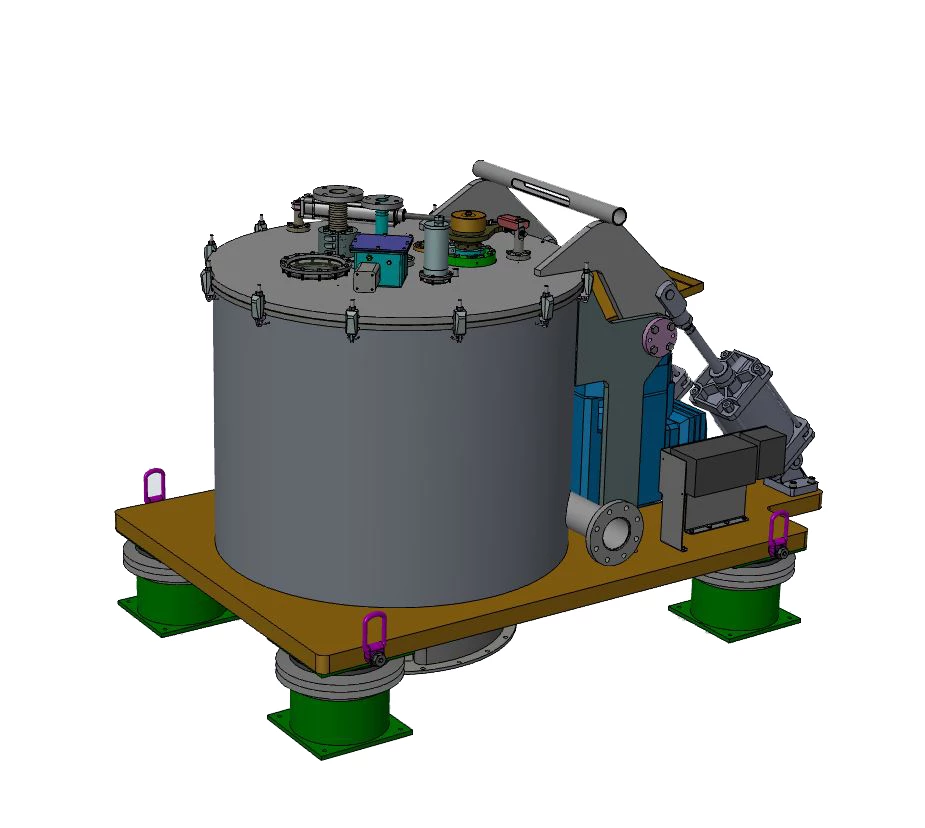 Vertical gypsum peeler centrifuge SCVB