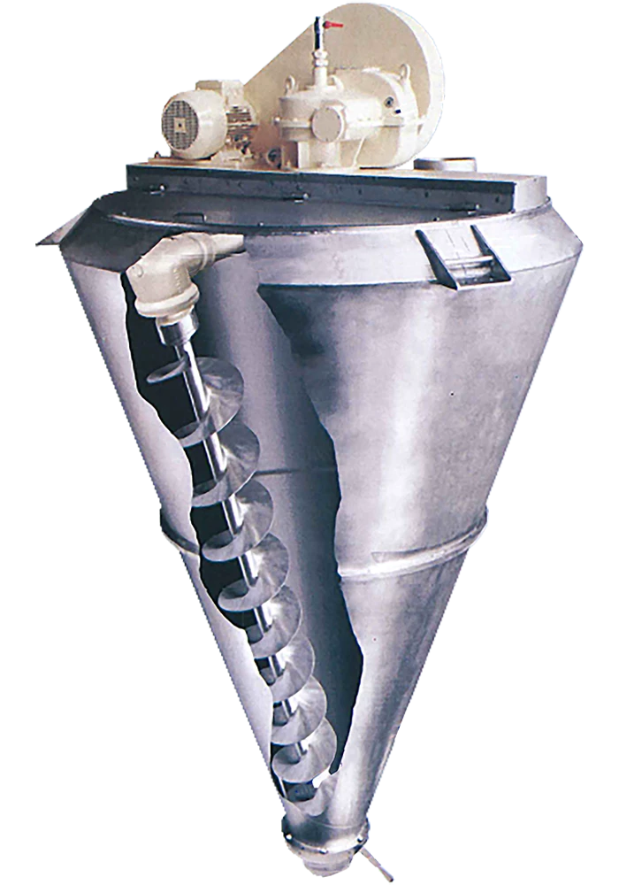 PHARMIX conical screw mixer Illustration in section