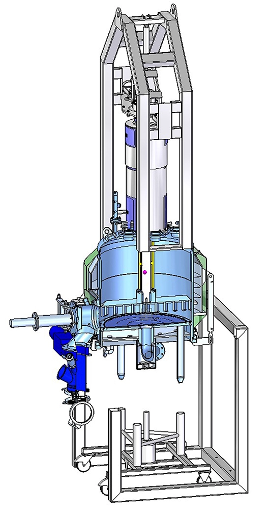 Agitated Nutsche Filter Dryer (ANFD) in 3D section