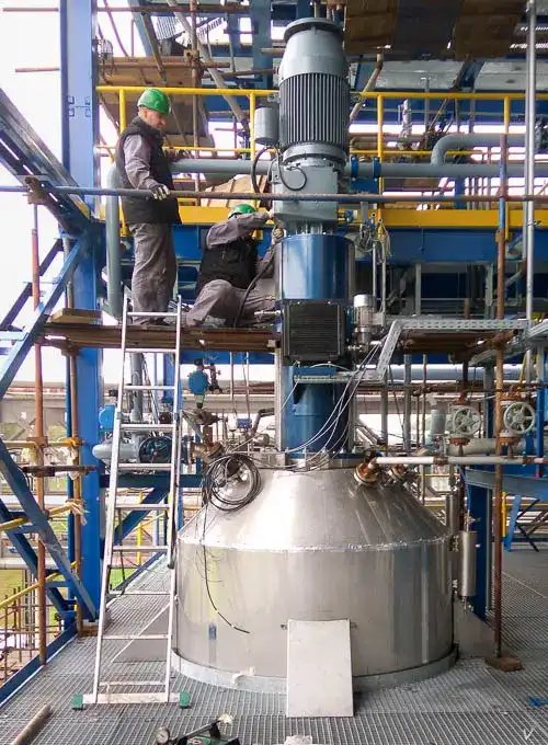 Hydrogenation Reactor / Autoclave with the volume of 6000 L, pressure-1 to 60 bar(g), temperature 250°C, stainless steel 1.4404, Ex / ATEX