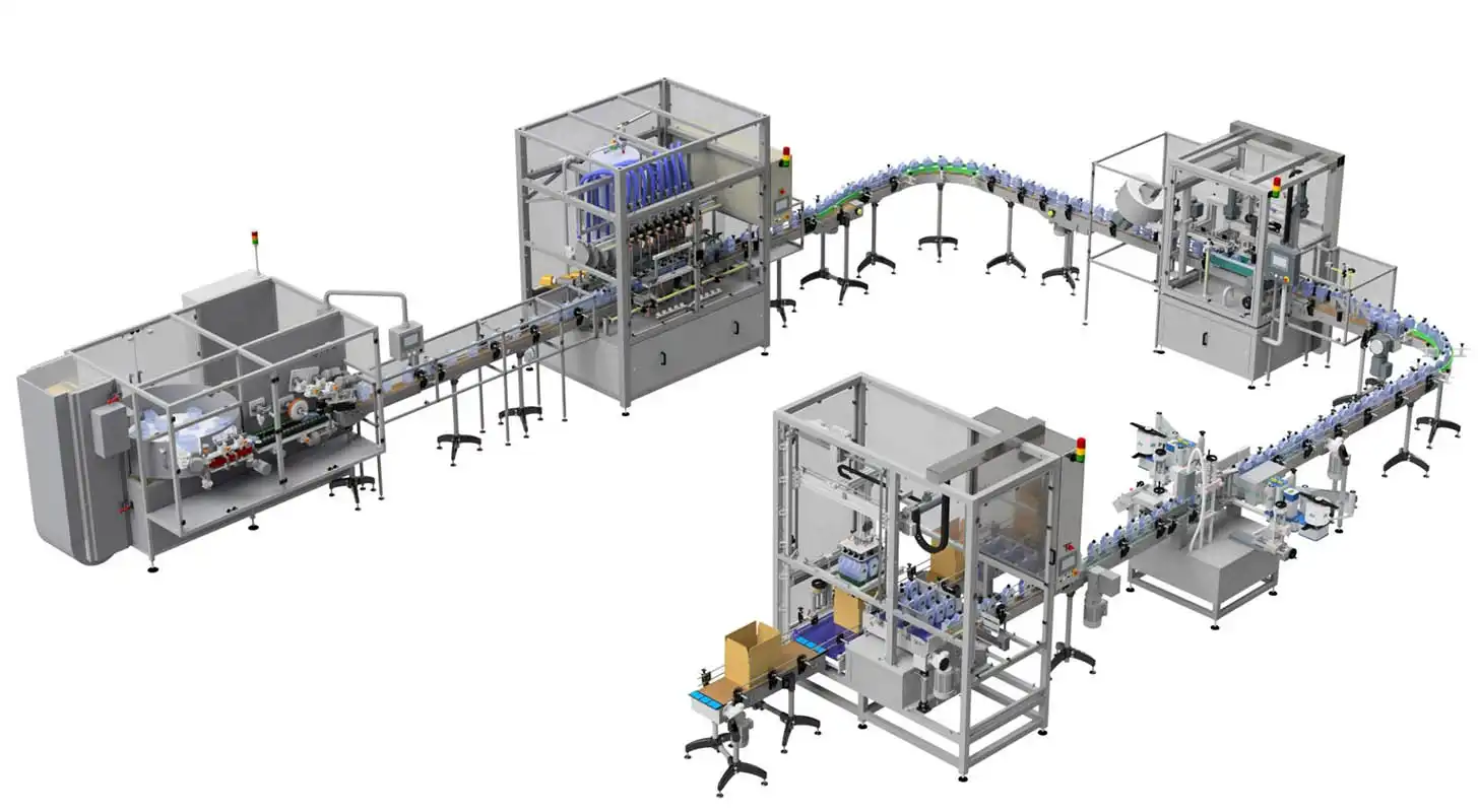 Complete filling and capping line