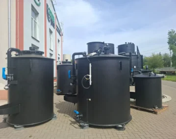 Kunststoff Lagertanks für ein deutsches Ingenieurgesellschaft als der Teil der Lithium-Ionen-Batterien Recyclinganlage