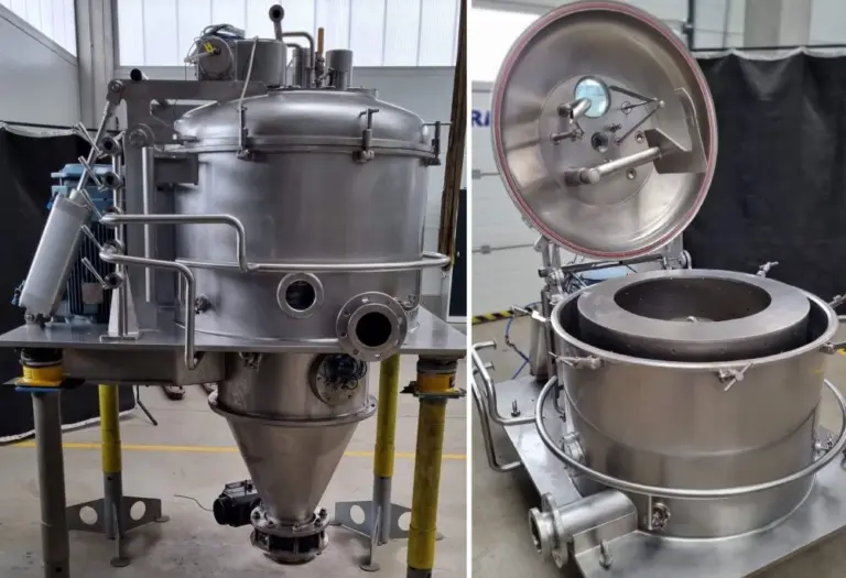 Vertikale Schälzentrifuge FERRUM SULTRADE VBC 800/400 auf Lager